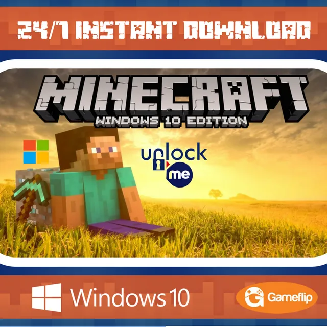 Minecraft Windows 10 Edition key. Buy at a good price