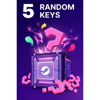 5 Random Steam keys - RED - Steam Key GLOBAL