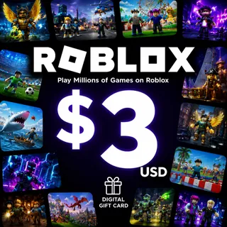 $3 USD Roblox Gift Card