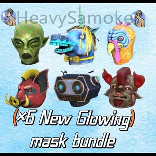 All NEW x6 Fasnacht 2024 Glowing masks bundle