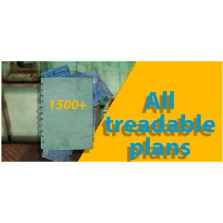 [Plan bundle] ALL in game tradable plans bundle [about 1500 plans][All plans]