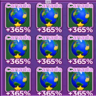 9X 1 STAR CANADA 365% - +1 SPEED KEY