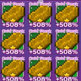 9X 1 STAR GOLD STEAK 508% - +1 SPEED KEYBOARD ESCAPE