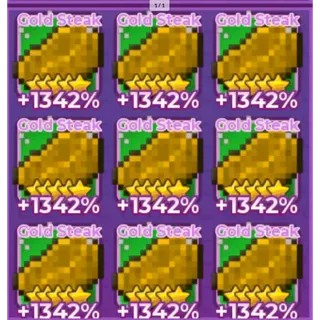 9X 5 STAR GOLD STEAK 1342% - +1 SPEE