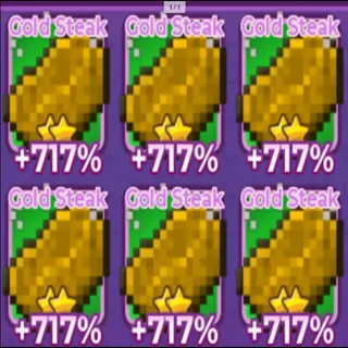 6X 2 STAR GOLD STEAK 717% - +1 SPEED KEYBOARD ESCAPE