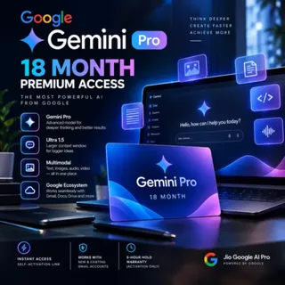 Google Gemini AI Pro – 18 Months | Self-Activation Link | Global