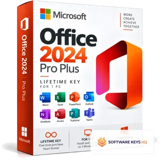 Microsoft Office 2024 Professional Plus | Lifetime Key | 1 PC | Global