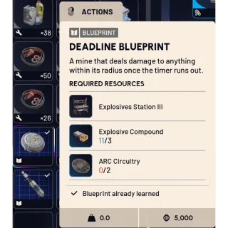 DEADLINE BLUEPRINT $6
