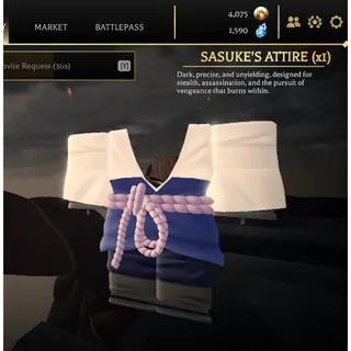 Sasuke's Attire | Attack On Titan Revolution (AOTR) - Roblox | Cheapest Offer