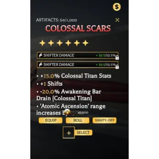Colossal Scars | Attack On Titan Revolution | Cheapest Offer