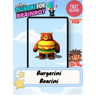 Burgerini Bearini | Lv & Mutation Random | Escape Tsunami for Brainrot | Fast Trade