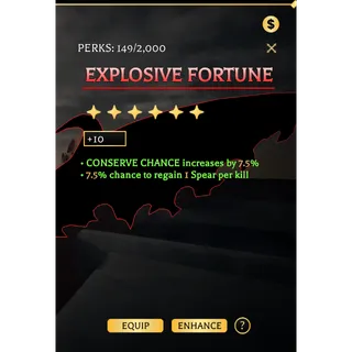 Explosive Fortune +10 - Mytical Perk | Attack On Titan Revolution (AOTR) | Cheapest Offer