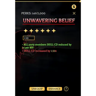 Unwavering Belief +10 - Mytical Perk | Attack On Titan Revolution (AOTR) | Cheapest Offer