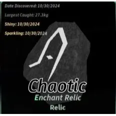 Chaotic Enchant Relic x500 | Fisch  - Roblox | Cheapest Offer