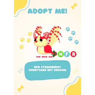 Stawberry Shortcake Bat Dragon NFR | Adopt me! (ROBLOX) | Cheapest Offer