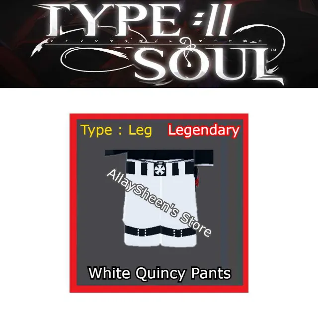 Quincy White Pants Type Soul Roblox Game Items Gameflip