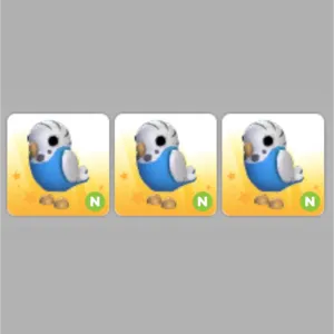 3x Neon Parakeet