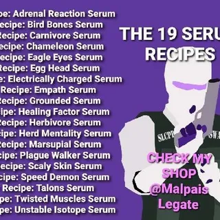 Serum Recipes