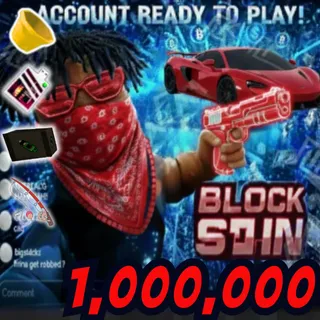 BLOCKSPIN ACCOUNT 1 - 1.3 MILLION + 70 Fishing 🎣