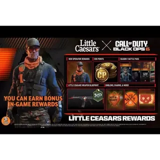 Little Caesars Receipt Black Ops 6 BO6 2024 Pizza Call Of Duty