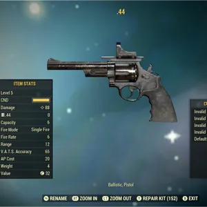 NW Invalid .44 Revolver