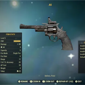 NW Invalid .44 Revolver