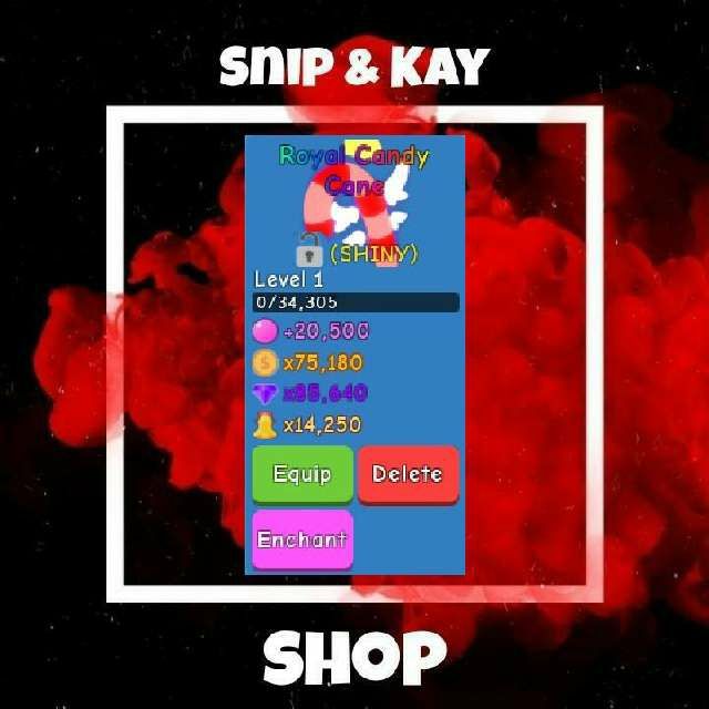 Pet BGS Royal Candy Cane Game Items Gameflip