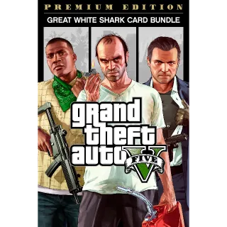  Grand Theft Auto V: Premium Edition & Great White Shark Card Bundle 