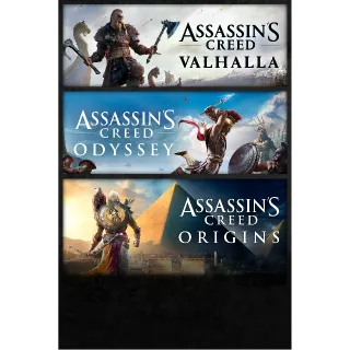  Assassin's Creed® Bundle: Assassin's Creed® Valhalla, Assassin's Creed® Odyssey, and Assassin's Creed® Origins 