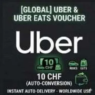 [GLOBAL] Uber & Uber Eats Voucher - 10 CHF (Auto-Conversion)