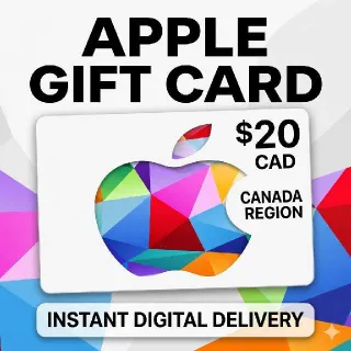 $20.00 Apple Gift Card - Canada Region - Instant Digital Delivery