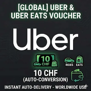 [GLOBAL] Uber & Uber Eats Voucher - 10 CHF (Auto-Conversion)