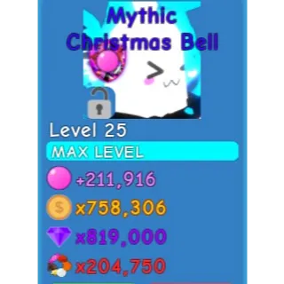 44 exists! Mythic Christmas Bell - OG BGS