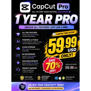 CapCut Pro 1 Year | Official Premium