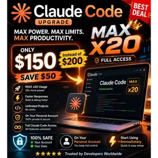 Claude Max 20x Upgrade to your personal account