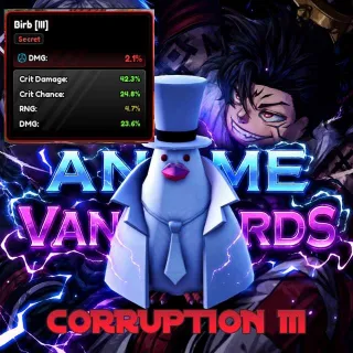 Corruption III 95.4% Semi-God Birb (Familiar) - Anime Vanguards