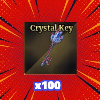 100x CRYSTAL KEY