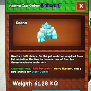 HUGE FESTIVE ICE GOLEM 6