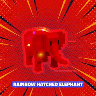 RAINBOW HATCHED ELEPHANT