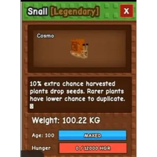 HUGE/TITANIC SNAIL 100KG+