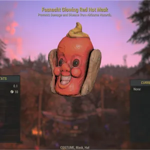 Glowing Red Hot Mask
