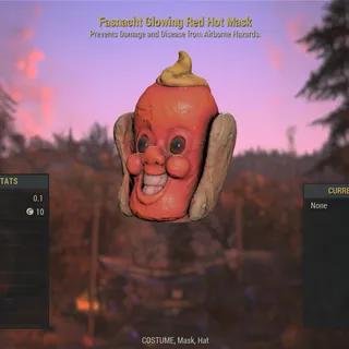 Glowing Red Hot Mask