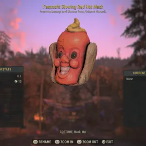 3x Glowing Red Hot Mask