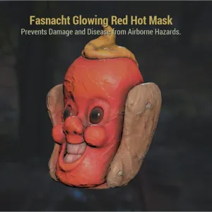4x Glowing Red Hot Mask