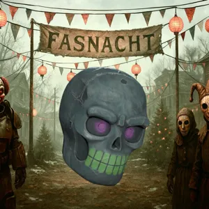 Glowing Bone Head Mask