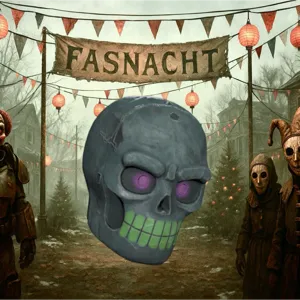 Glowing Bone Head Mask