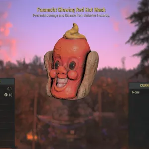 Glowing Red Hot Mask