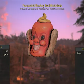 Glowing Red Hot Mask