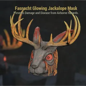 Glowing Jackalope Mask
