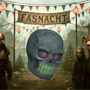 Glowing Bone Head Mask